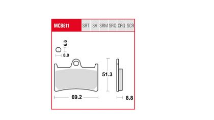 Trw Sintermetaal Remblokken