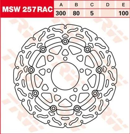 Trw RAC Series Wave brake disc