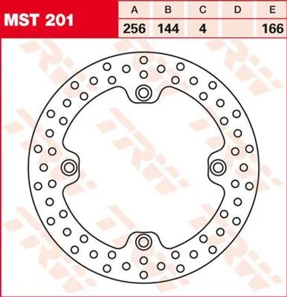 Trw 17100966 Round brake disc Ref : TRW00337A / 17100966 