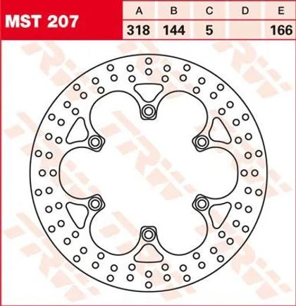 Trw 17100972 Round brake disc Ref : TRW00339A / 17100972 