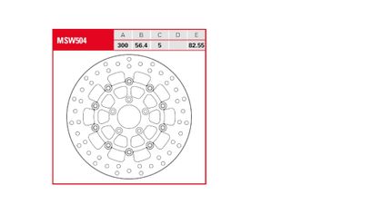 Trw 17104180 Round brake disc