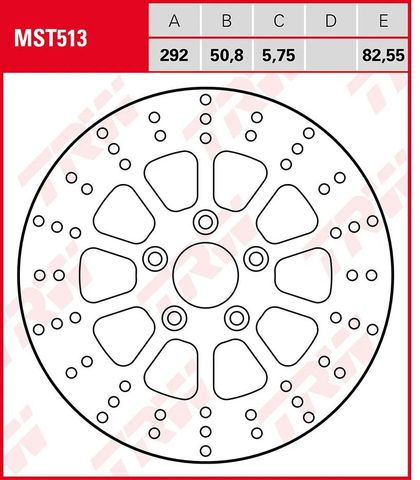 Trw 17111862 Round brake disc