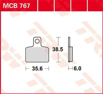 Trw Organische basis Remblokken