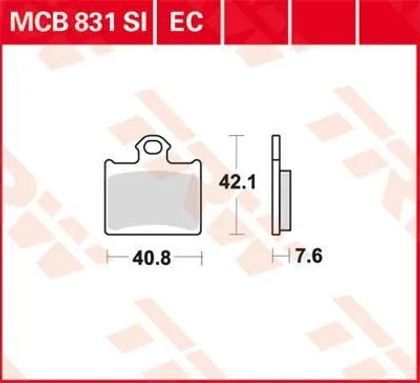 Plaquettes de freins Trw Base organique