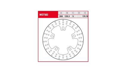 Trw 17104172 Round brake disc