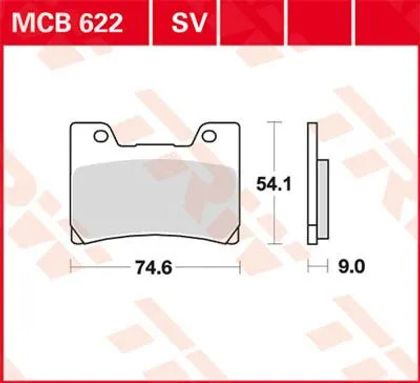 Plaquettes de freins Trw Métal Fritté
