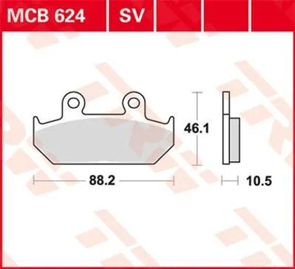 Plaquettes de freins Trw Métal Fritté