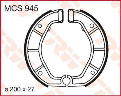 Mâchoires de frein Trw 17230387