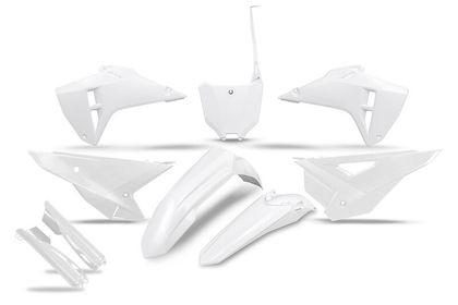 Kit plastiques Ufo complet avec protections de fourche - blanc mat