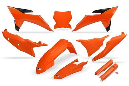 Kit plastiques Ufo complet avec protections de fourche - couleur OEM
