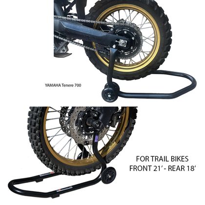 Vector Kit Vorder- und Hinterrad Motorrad Trail Ständer Universell