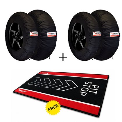 Vector Kit 2 sæt Smart 120/165 paddock tæpper Pit Stop givet Universel Varmepude