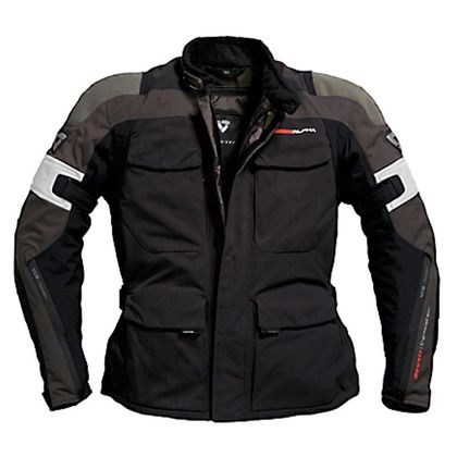 Veste De Moto Homme Alpha Cycle Gear - Taille M - Noir/Tan - Maille + Armure Imperméable