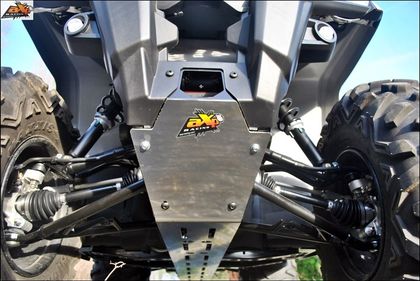 aXp Central skid plate - Aluminium 6mm Can - Am Outlander Max 500L Engine protection