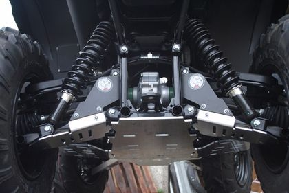 aXp Rear skid plate - HDPE 4mm Engine protection Ref : XP00255A / 1053159 YAMAHA 700 YFM 700 GRIZZLY EPS 4WD - 2007 - 2014 - 2019 - 2020