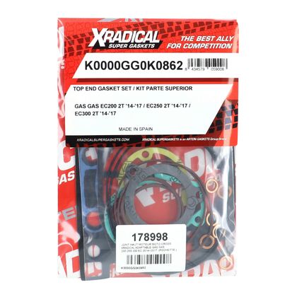 Pochette de joints Xradical HAUT MOTO CROSS GAS 200 - 250 300 EC 2014 2017
