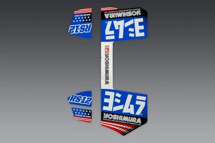 Yoshimura RS-12 Aufkleber Kit Sticker Universell Ref : YO00105A / 1127047003 