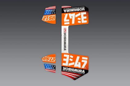 Stickers Yoshimura Jeu RS-12 Universel Ref : YO00106A / 1127047004 