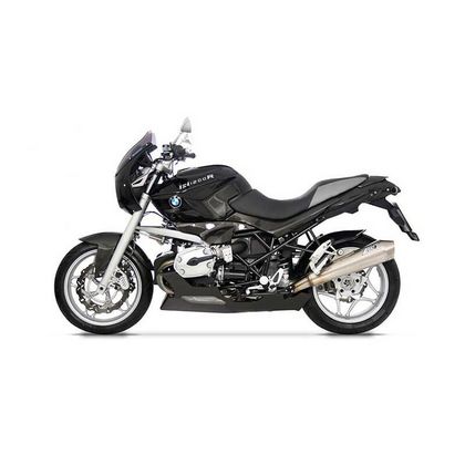 Silencieux Zard inox satine homologue - embout carbone noir Ref : ZAD00015A / ZBW084S10SCR-B 