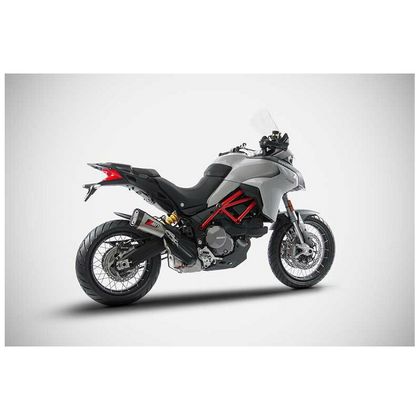 Silencieux Zard inox racing enveloppe embout titane - embout carbone