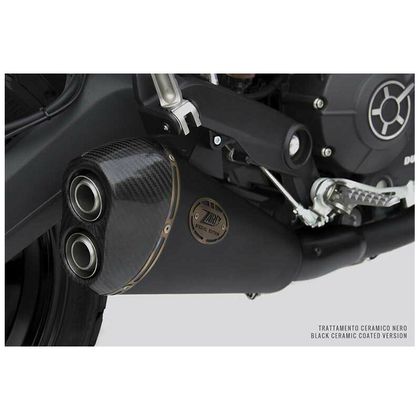 Silencieux Zard embout carbone inox Ref : ZAD00035A / ZDU787S10SCR-STD 