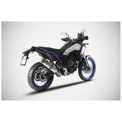 Silencieux Zard inox - embout carbone Ref : ZAD00109A / ZYH101S10SCR-STD YAMAHA 700 TENERE 700 - 2019 - 2020