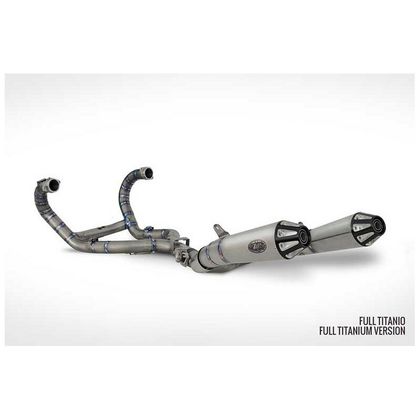 Collecteur Zard 2 EN 2 TITANE VERSION LIMITEE noir racing Ref : ZAD00193A / ZBW526T10TAR-B 