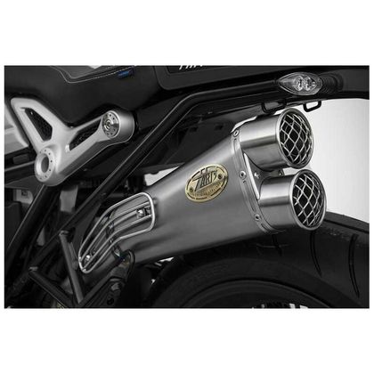 Silencieux Zard inox - embout inox noir Ref : ZAD00226A / ZBW544S10SSR-B 