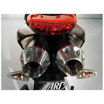 Silencieux Zard 2 sorties 102 db inox - carbone - embout aluminium