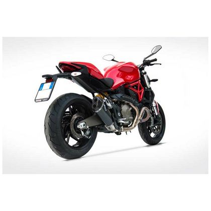 Silencieux Zard carbone Double sortie - embout carbone Ref : ZAD00261A / ZDU119S10CCR-STD 