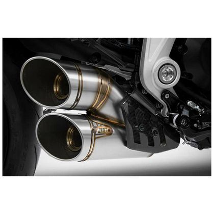 Silencieux Zard Kit raccord inox - embout inox Ref : ZAD00297A / ZDU129S00SSRE4-STD 