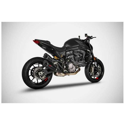 Silencieux Zard embout carbone inox noir Ref : ZAD00300A / ZDU130S10SCR-B 