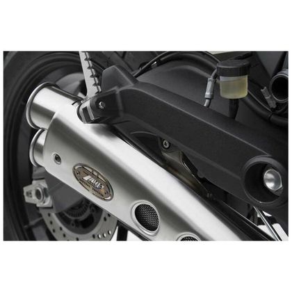 Silencieux Zard bas inox Double - embout inox noir