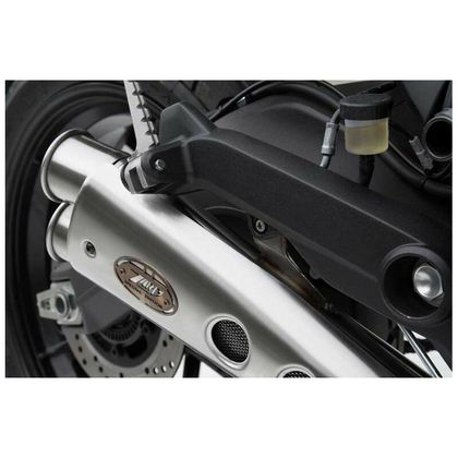 Silencieux Zard bas inox Double - embout inox pare chaleur noir Ref : ZAD00309A / ZDU778S10SSR-BH 