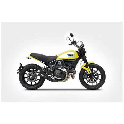 Silencieux Zard bas inox Double - embout inox pare chaleur noir