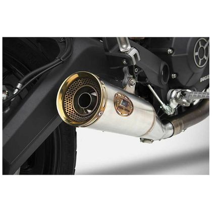 Silencieux Zard bas inox Zuma - embout bronze noir