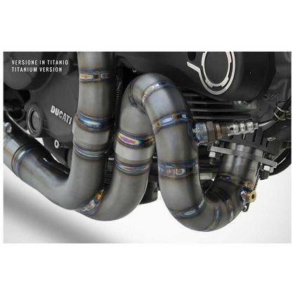 Ligne Complète Zard basse conic inox - embout inox Ref : ZAD00342A / ZDU785S00SSR-STD DUCATI 800 SCRAMBLER 800 CLASSIC - 2015 - 2019
