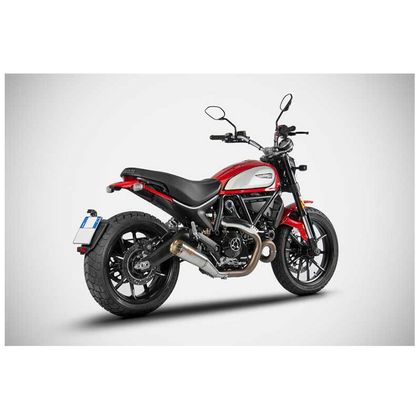 Silencieux Zard Zuma inox - embout bronze noir Ref : ZAD00384A / ZDU796S10SBR-B 