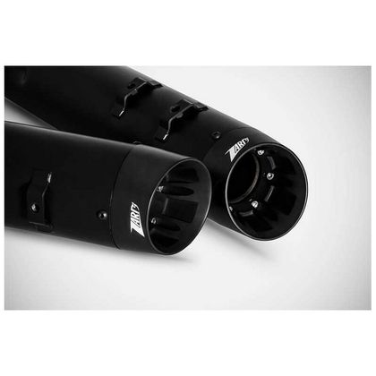 Silencieux Zard embout aluminium inox noir Ref : ZAD00407A / ZHD003S10SAO-B 