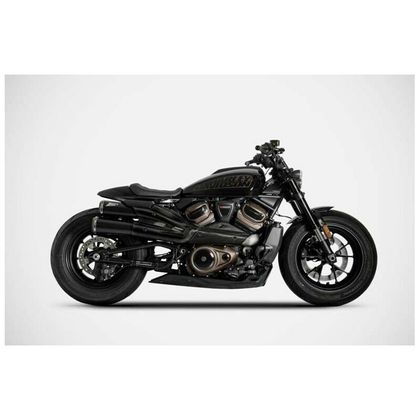 Silencieux Zard TOP GUN - embout bronze inox noir