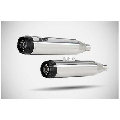 Silencieux Zard DOUBLE - embout aluminium inox poli