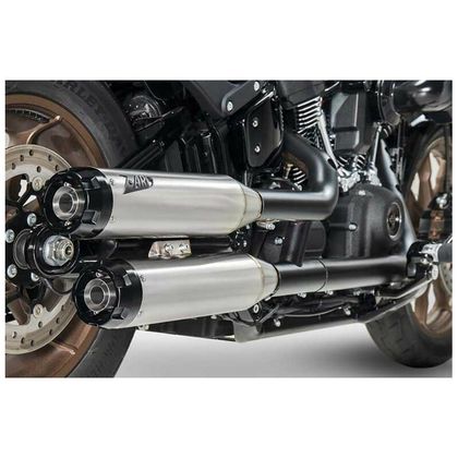 Silencieux Zard DOUBLE - embout bronze inox noir