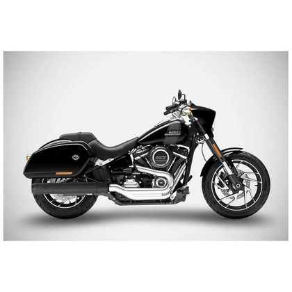 Silencieux Zard INOX 2 EN 1 - embout aluminium noir Ref : ZAD00489A / ZHD037S10SAR-B 