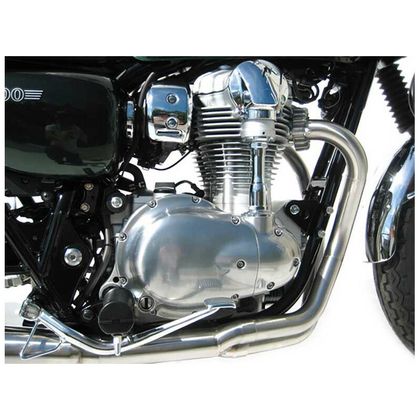 Ligne Complète Zard basse conique 2 en 1 - embout inox noir Ref : ZAD00539A / ZKW173S00SSR-B KAWASAKI 800 W 800 (EJ800A) - 2011 - 2016