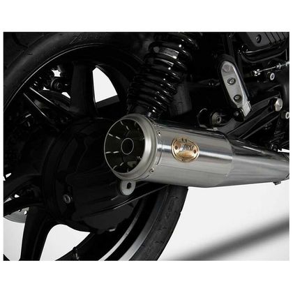 Silencieux Zard DOUBLE INOX NOIR - embout inox poli