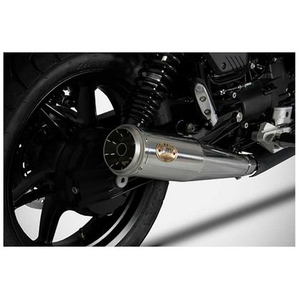 Silencieux Zard DOUBLE INOX NOIR - embout inox poli