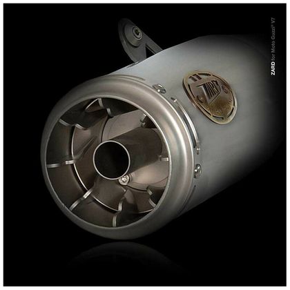 Silencieux Zard DOUBLE INOX NOIR - embout inox poli