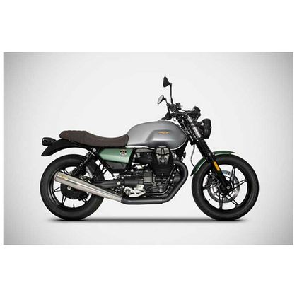 Silencieux Zard DOUBLE INOX NOIR - embout inox poli