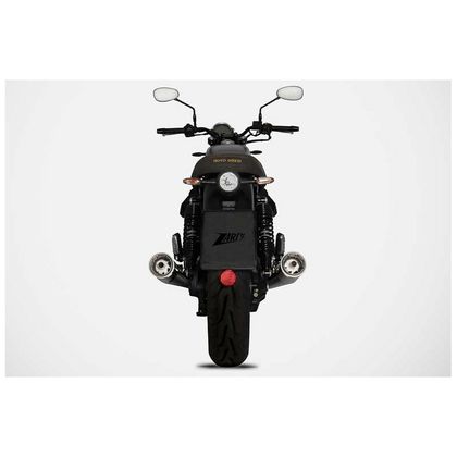 Silencieux Zard DOUBLE INOX NOIR - embout inox poli