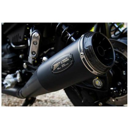 Silencieux Zard DOUBLE LIMITED EDITION INOX EMBOUT CARBONE - embout carbone noir